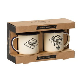 Set di 2 tazze da espresso smaltate, 150 ml - Gentlemen's Hardware