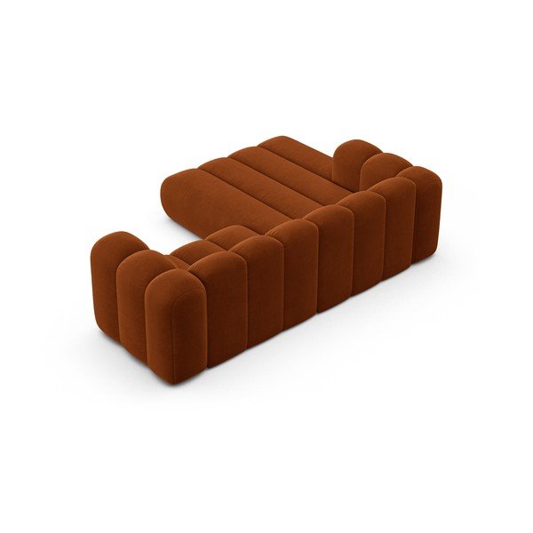 Divano angolare arancione ad angolo sinistro Lupine - Micadoni Home-image-3