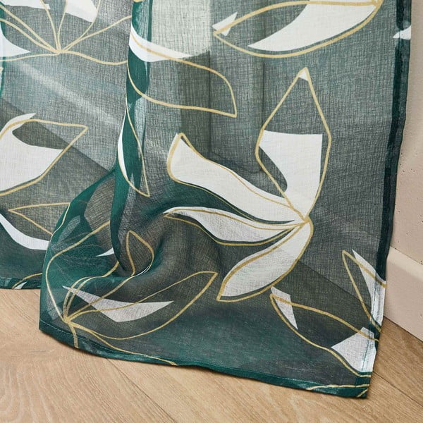 Tenda sottile verde in voile 140x240 cm Elsa – douceur d'intérieur-image-4