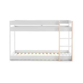 Letto a castello bianco per bambini 90x190 cm Angel - Marckeric