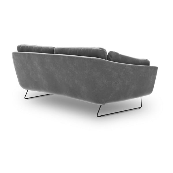 Šedá pohovka se sametovým potahem Windsor & Co Sofas Gravity-image-3