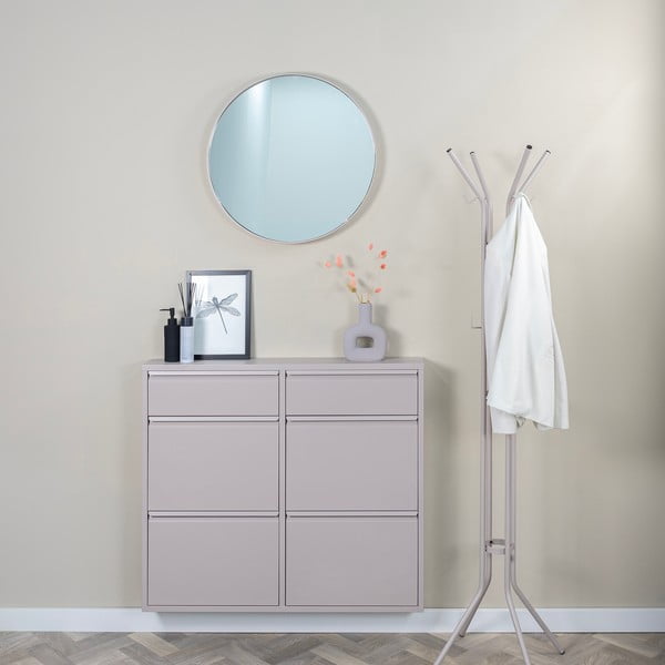 Appendiabiti grigio tortora in metallo ø 40x170 cm Jessy – Spinder Design-image-1