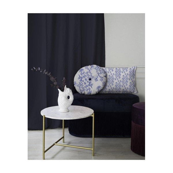 Cuscino decorativo rotondo con rivestimento in velluto Sea, ⌀ 45 cm - Velvet Atelier-image-2