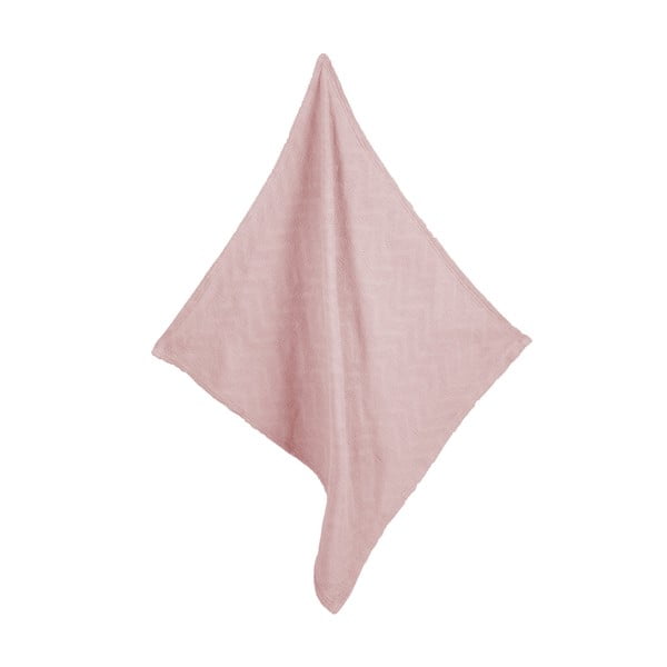 Coperta per neonati in cotone organico lavorato a maglia rosa 80x80 cm Lil Planet - Roba-image-4