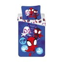 Set copripiumino e federa da bambini blu in cotone per letto singolo 140x200 cm Spidey – Jerry Fabrics