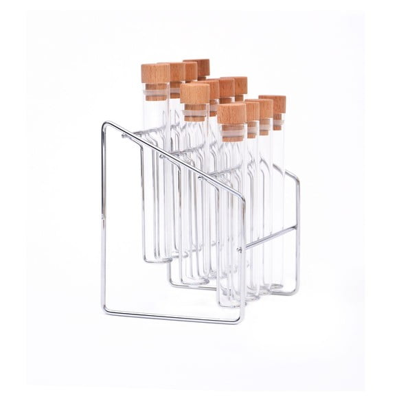 Set di 12 spezie con supporto Spice Lab - Wireworks-image-1