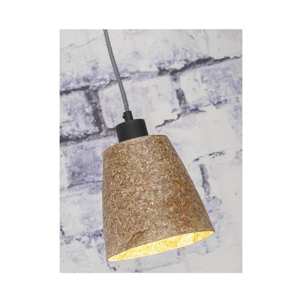 Lampada a sospensione realizzata con trucioli di legno Sequoia - Good&Mojo-image-2
