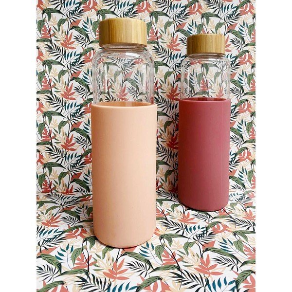 Bottiglia di vetro rosa 540 ml Colorada - Sema-image-1
