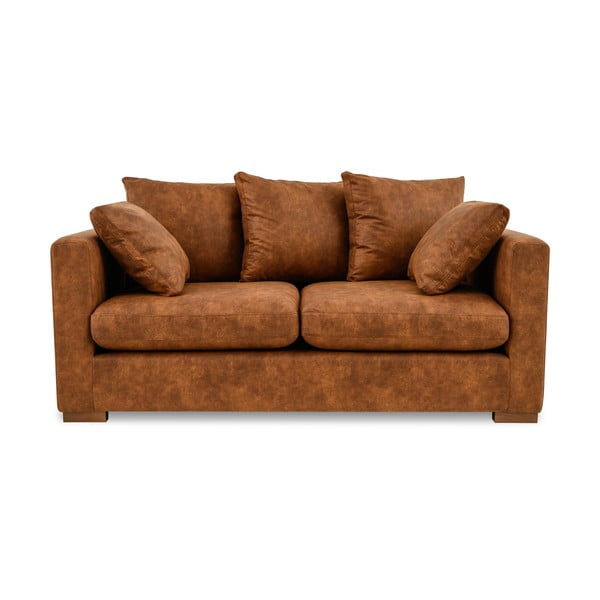 Divano in similpelle marrone cognac 175 cm Hamburg - Scandic