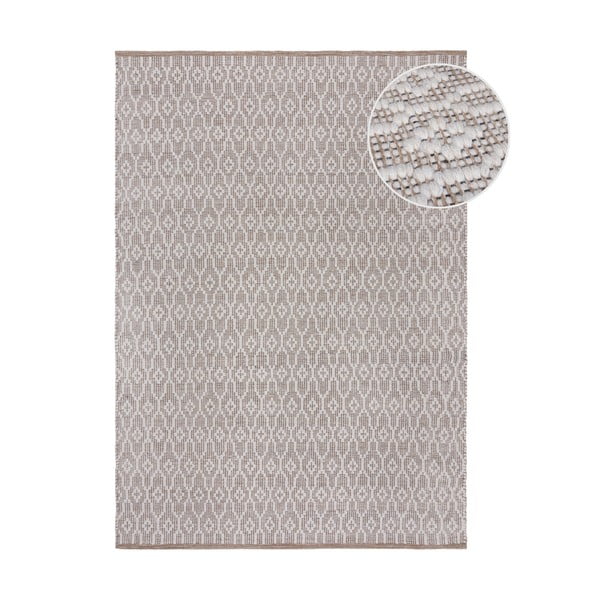 Tappeto in lana grigio chiaro tessuto a mano 160x230 cm Dream - Flair Rugs