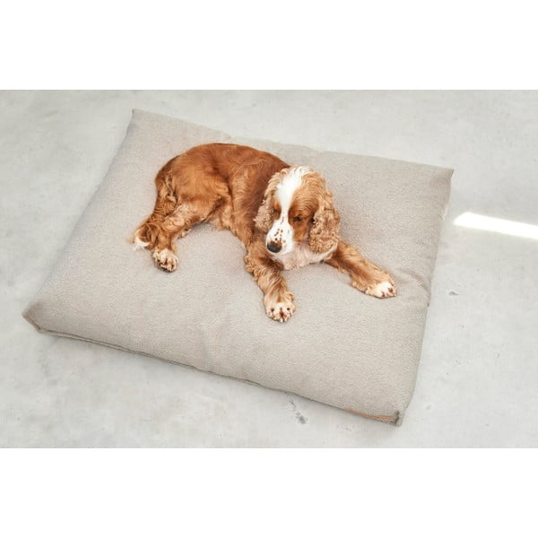 Materassino marrone chiaro in bouclé per cane 120x90 cm Mondo Cappuccino L – MiaCara-image-2