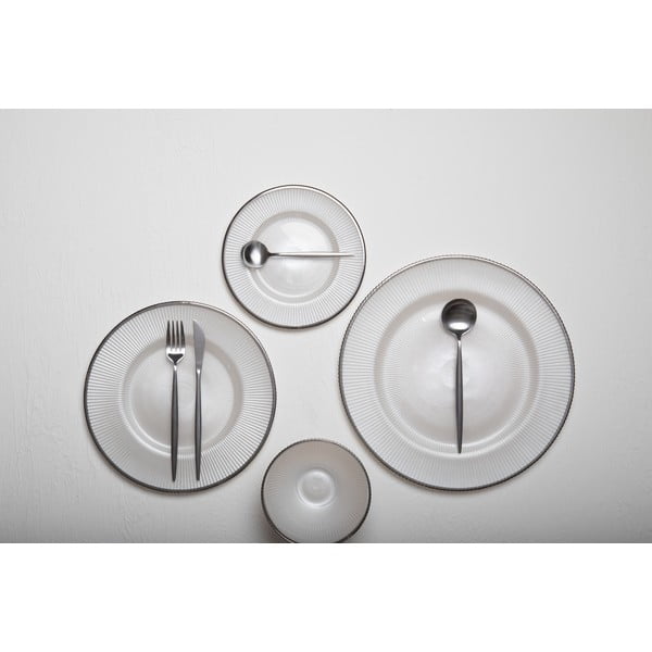 Posate in acciaio inox color argento 16 pezzi Modern retro - Premier Housewares-image-4