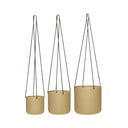 Set di coprivaso in metallo da appendere/parete 3 pz ø 25 cm Bloom – Hübsch