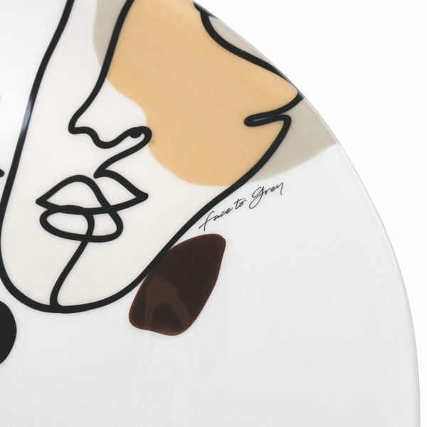 Insalatiera in ceramica , ø 39 cm Face to Grey - VDE Tivoli 1996-image-1