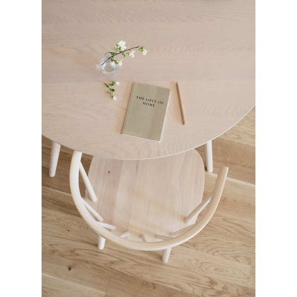 Tavolo da pranzo rotondo con piano in rovere 115x115 cm Yumi - Rowico-image-2