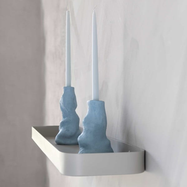 Mensola da bagno in acciaio grigio chiaro montata a parete Carry - Mette Ditmer Denmark-image-3