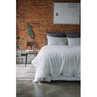 Lenzuolo di lino bianco 270x230 cm White - Linen Tales