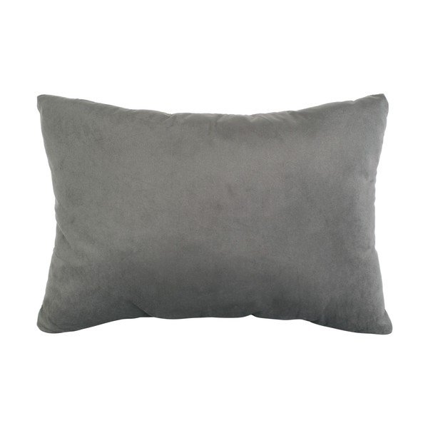 Cuscino in velluto grigio Velluto, 60 x 30 cm Ribbed - PT LIVING-image-2