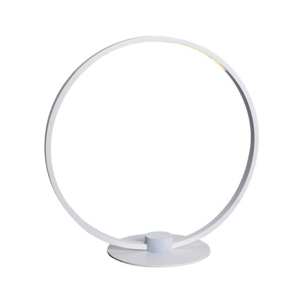 Lampada da tavolo ovale bianca con cornice - SULION-image-1