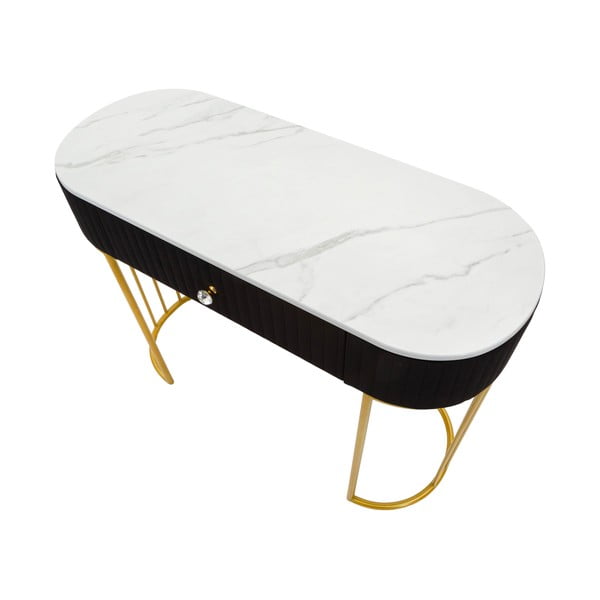 Consolle in nero e oro 43x100 cm Montpellier - Mauro Ferretti-image-3