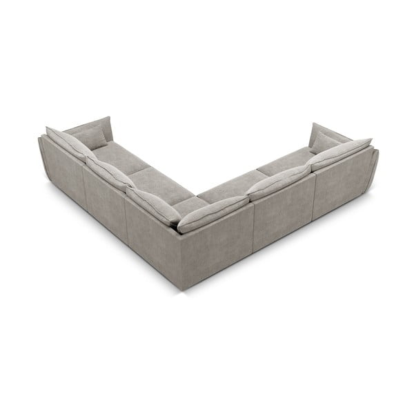 Divano angolare grigio chiaro (variabile) Vanda - Mazzini Sofas-image-3