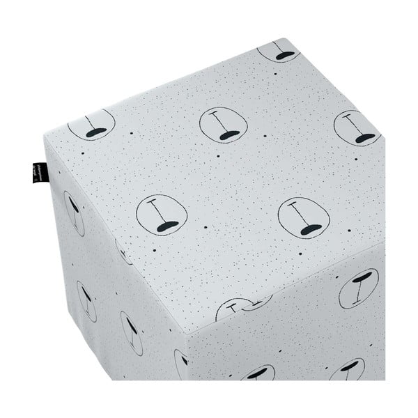Pouf bianco per bambini Magic - Yellow Tipi-image-1