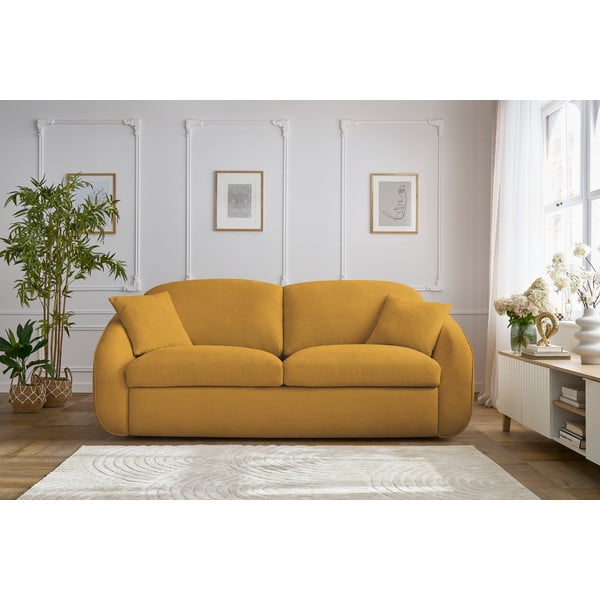 Divano giallo allungabile 235 cm Cezanne – Bobochic Paris-image-1