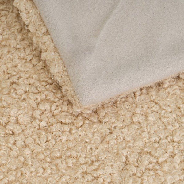 Coperta beige in sherpa 130x160 cm Sherpa – Casa Selección-image-1