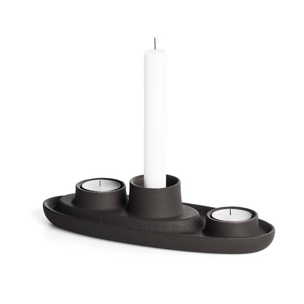 Portacandele nero Aye Aye Three Candles Aye Aye! - EMKO