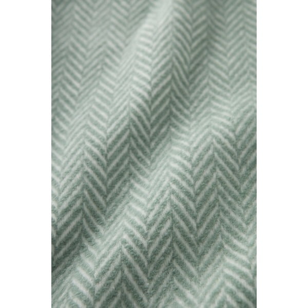 Plaid verde chiaro con contenuto di cotone , 140 x 180 cm Skyline - Euromant-image-3
