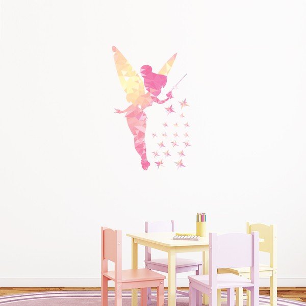 Set di adesivi murali Fata e stelle brillanti Origami - Ambiance-image-2