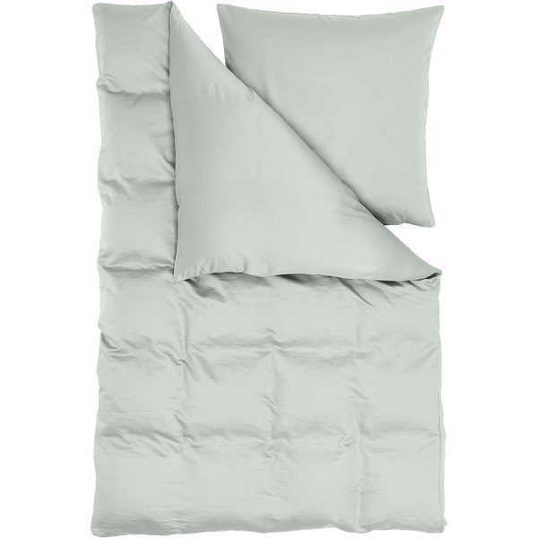 Biancheria da letto verde in cotone e bambù 200x135 cm Skye - Westwing Collection