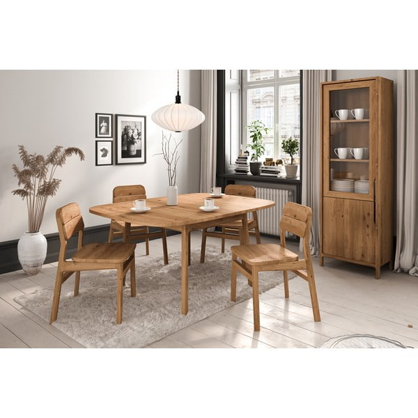 Tavolo da pranzo in rovere massiccio allungabile con estensione 100x120 cm Twig – The Beds-image-3