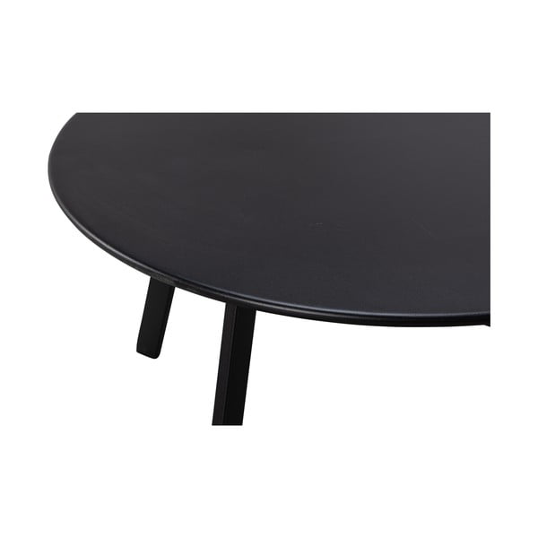 Tavolo da giardino nero, ø 70 cm Fer - WOOOD-image-2