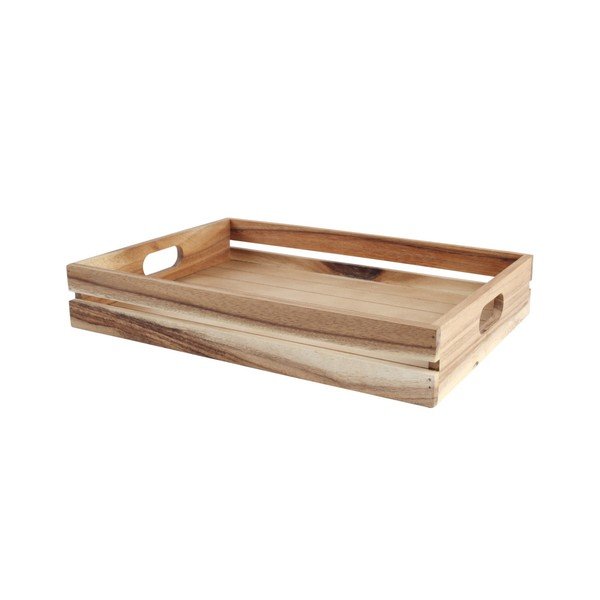 Velká přenoska z akáciového dřeva T&G Woodware Baroque Plain