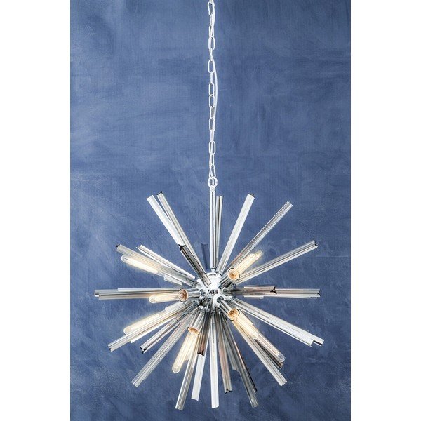 Lampadario in metallo con paralume in vetro ø 75 cm Karlo – Premier Housewares-image-3