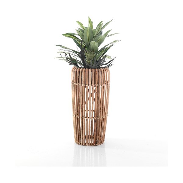 Vaso in rattan colore naturale Alan - Tomasucci