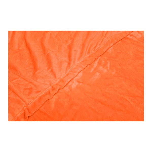 Lenzuolo arancione in micropush, 180 x 200 cm - My House-image-1