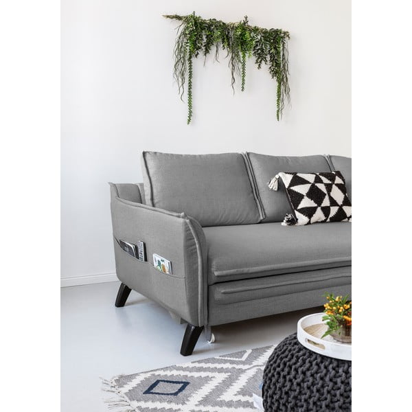 Divano letto grigio ad angolo, angolo destro Charming Charlie - Miuform-image-3