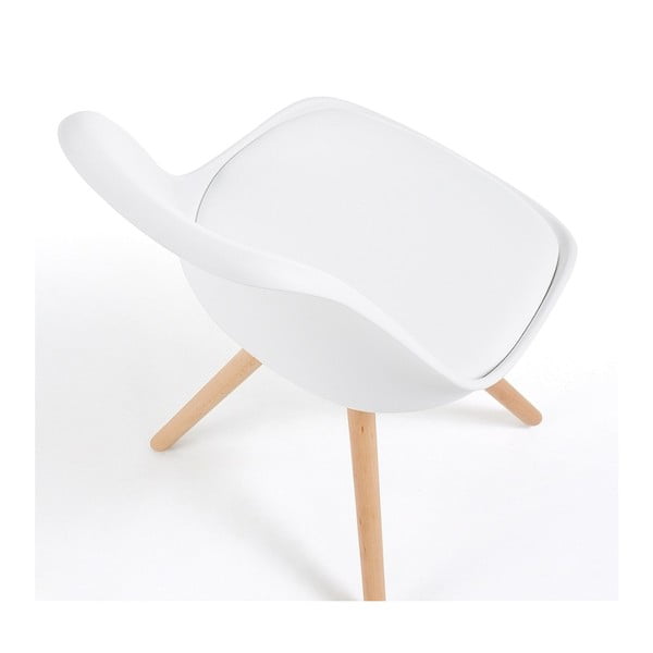 Sedia bianca con gambe in faggio Bonami Essentials Lumos - loomi.design-image-2