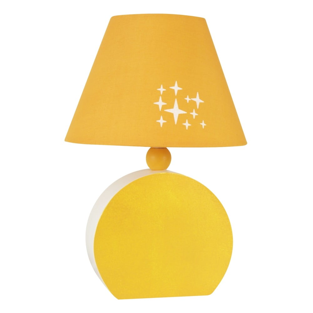 Lampada da tavolo per bambini gialla Ofelia – Candellux Lighting | Lampade per bambini
