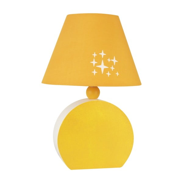 Lampada da tavolo per bambini gialla Ofelia – Candellux Lighting
