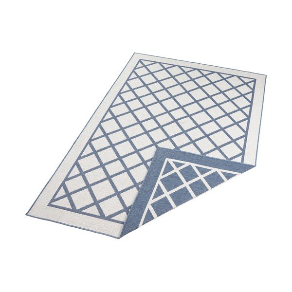 Tappeto da esterno blu e crema , 150 x 80 cm Sydney - NORTHRUGS-image-3