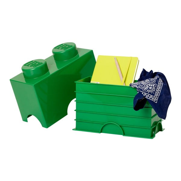 Scatola doppia di stoccaggio verde - LEGO®-image-2