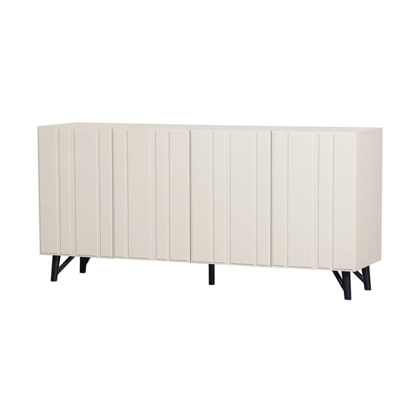 Cassettiera bassa crema in legno di pino 181x85 cm Miller - WOOOD-image-2