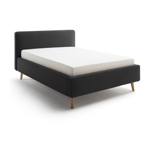 Letto singolo imbottito color antracite rete non inclusa 120x200 cm Mattis – Meise Möbel