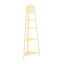 Mensola angolare in metallo giallo per balcone, altezza 180 cm MWH - Garden Pleasure