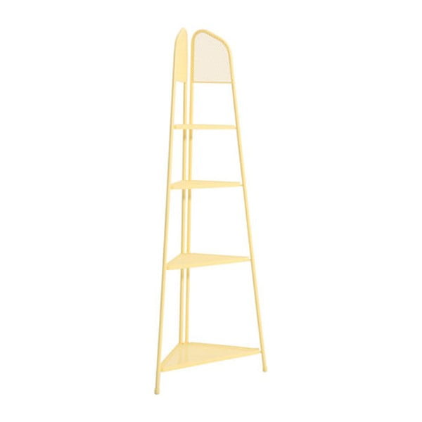 Mensola angolare in metallo giallo per balcone, altezza 180 cm MWH - Garden Pleasure