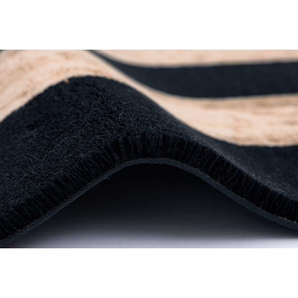 Tappeto nero/beige in lana 170x240 cm Agnus Art Deco II – Agnella-image-2