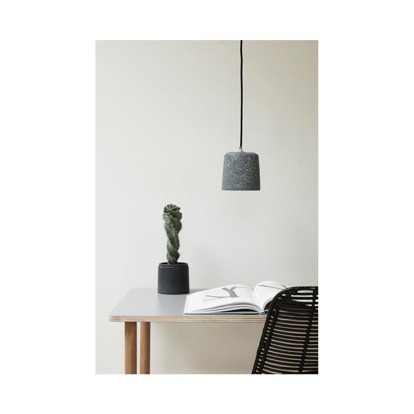 Sedia in rattan nero Bergitte - Hübsch-image-1